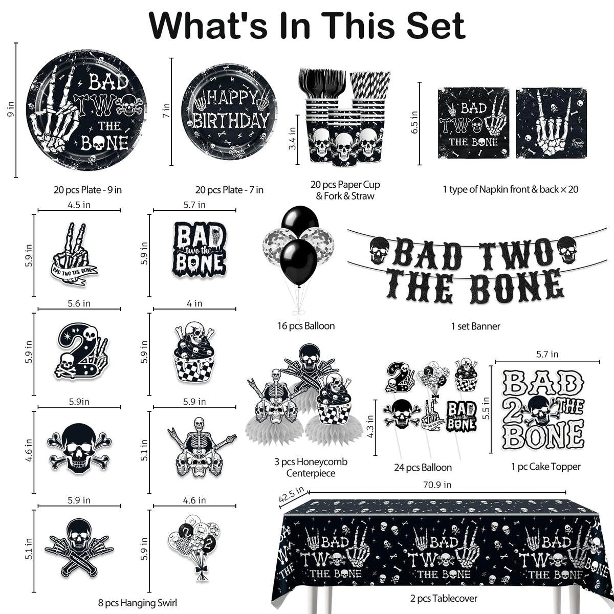Xynic Bad Two the Bone hanging swirl decorates walls with skull visuals for photos