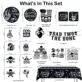 Xynic Bad Two the Bone hanging swirl decorates walls with skull visuals for photos