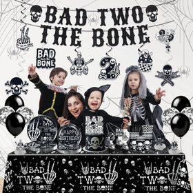 Xynic Bad Two the Bone tablecloths protect surfaces indoors or outdoors