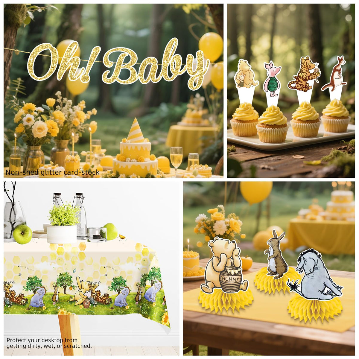 Xynic bear centerpieces create a warm focal point for guests
