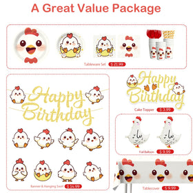 Xynic chicken cake topper crowns the cake with charm