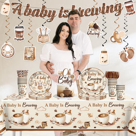 Xynic complete coffee baby shower décor kit simplifies setup and cleanup