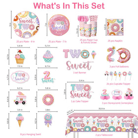 Xynic donut hanging swirls decorate the dessert table with motion and charm