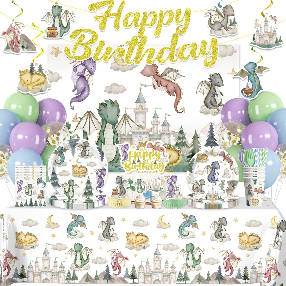 Xynic dragon banner enhances party space with festive dragon artwork and color