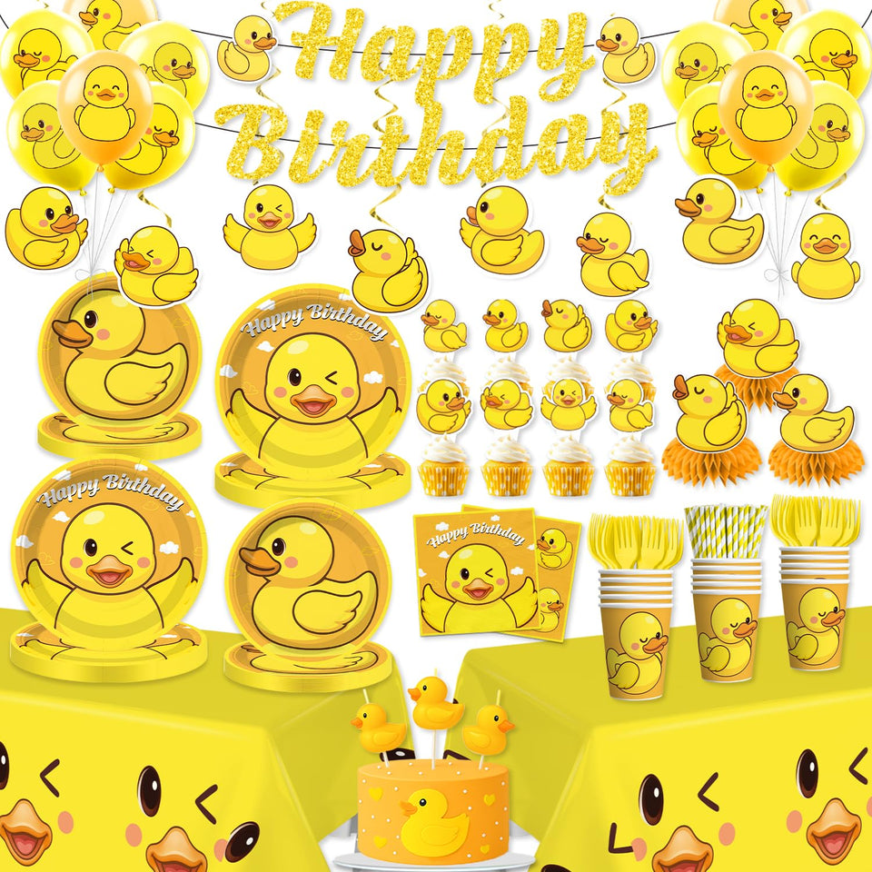 Xynic duck banner decor for festive birthday photos