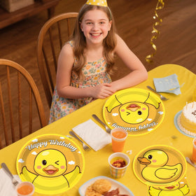 Xynic duck tablecloths protect surfaces and simplify cleanup indoors or outdoors.