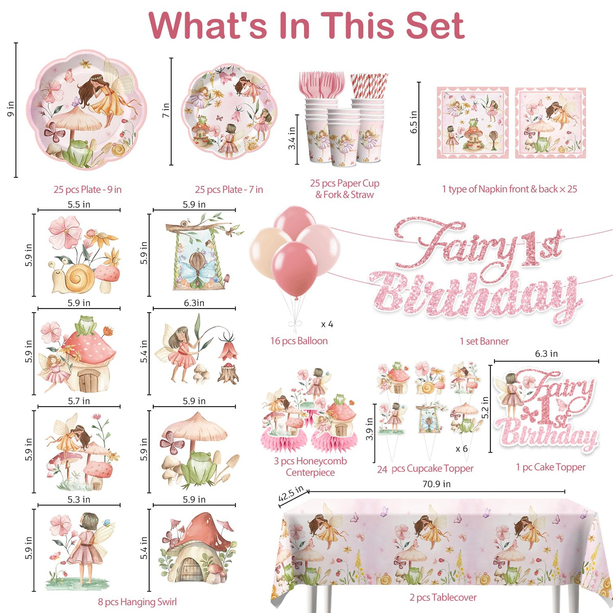 Xynic fairy cupcake toppers add whimsy to treats and desserts.
