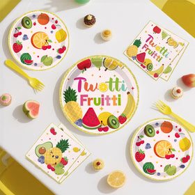 Xynic 7in fruit plates simplify post-party cleanup while serving small bites
