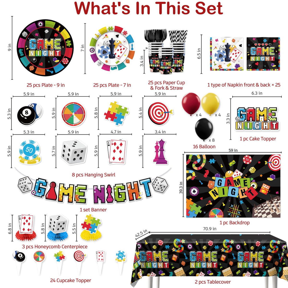 Xynic Game Night napkins bring color to messy moments while simplifying cleanup.