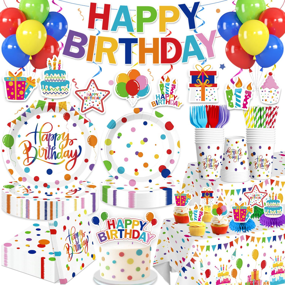 Xynic Happy Birthday banner brightens the party backdrop and mood.