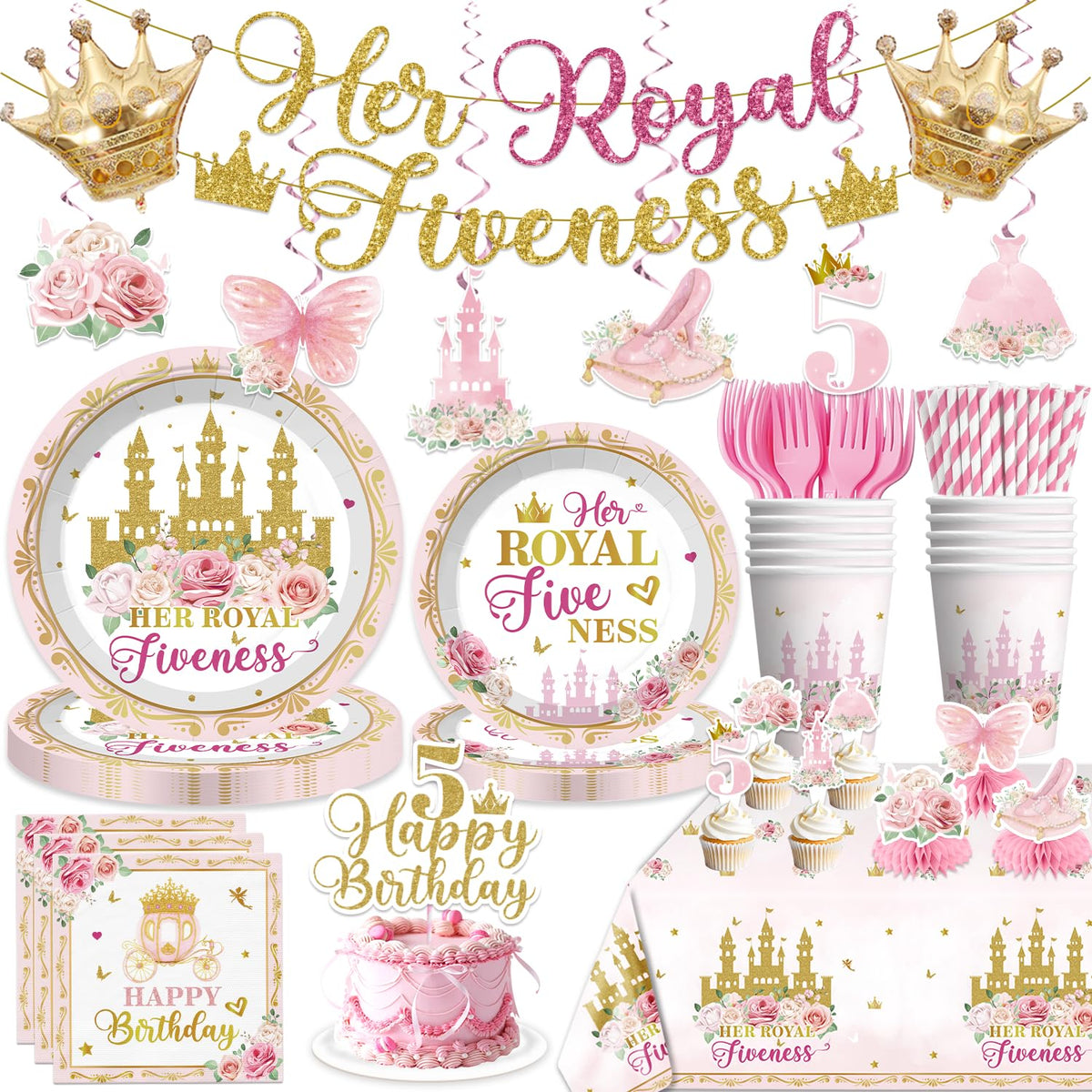 Xynic Her Royal Fiveness banner sets a magical princess welcome.