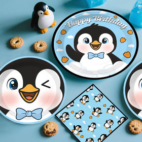 Xynic penguin cupcake toppers decorate treats with themed flair.