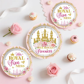 Xynic princess tableware set serves 25 guests with durability.
