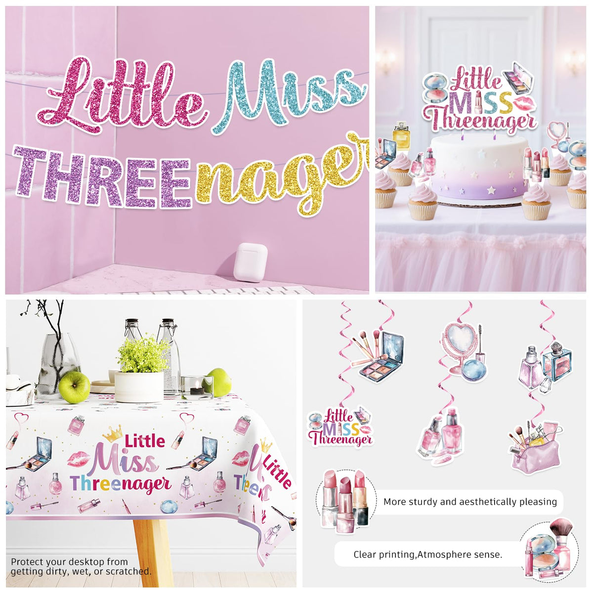Xynic Threenager 9-inch makeup plates support snacks and meals.