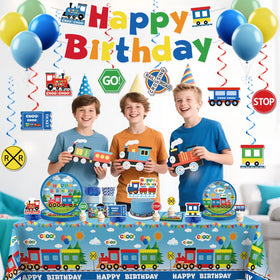 Xynic train cupcake toppers dress treats with playful thematic charm.