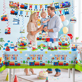 Xynic Train hanging swirls decorate the venue for vibrant photos