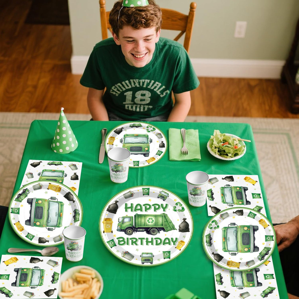 Xynic trash truck cupcake toppers brighten treats with whimsy.