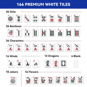 Xynzzeu mahjong racks with pushers, auto-return for smooth gameplay.