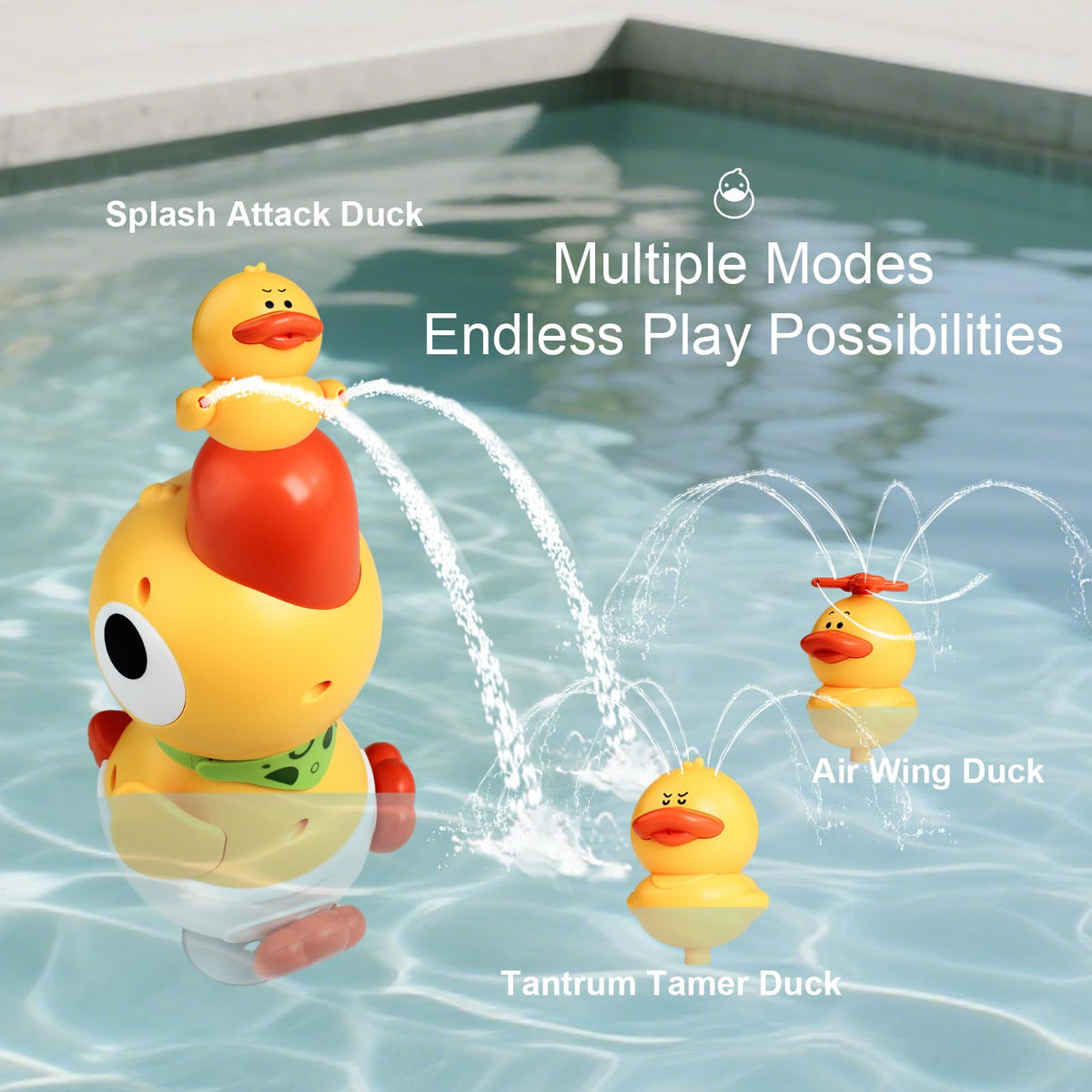 XYUYTOEI Battery compartment keeps electronics safe and dry during play.