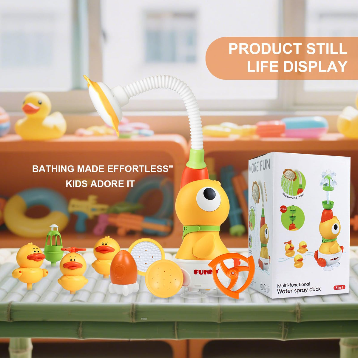 XYUYTOEI Ideal gift for toddlers and bath-time explorers.