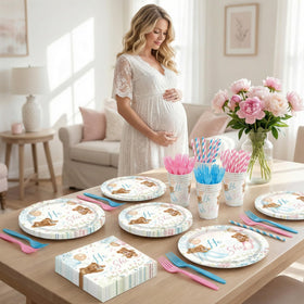 XYYXYIXIN bear theme napkins add soft color to the table