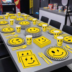 XYYXYIXIN yellow smiley face napkins playful unisex decor