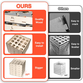 Xzunk wooden boards interlock smoothly for stable sorting without scattering.