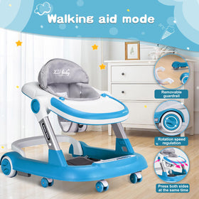 XZV Baby Walker reinforced aluminum frame for durable construction.