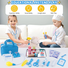 XZZO doctor kit thermometer for realistic checkups during imaginative play