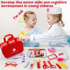 XZZO Doctor Kit blood-pressure-cuff: supports role-play of vital signs checking.
