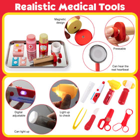 XZZO Doctor Kit syringe: safe prop for caring and first-aid play scenarios.