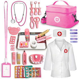 XZZO Kids dentist play set bag for easy storage and organized cleanup.