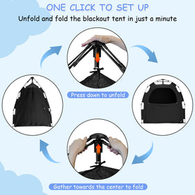 YABORAS Sleep Tent folds compactly for storage and travel.