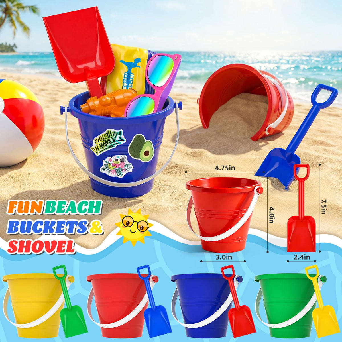 YADIYA kids sunglasses bulk pack for sunny pool days