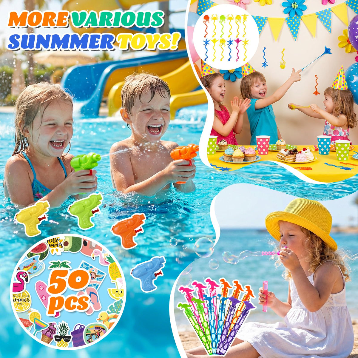 YADIYA ocean sticky toys for tactile poolside fun