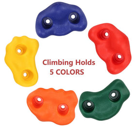 Yaegoo holds close-up showing textured poly resin grip for confident climbs.