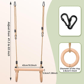 YAERSI carabiner closeup demonstrating durable hardware for secure swing connections.