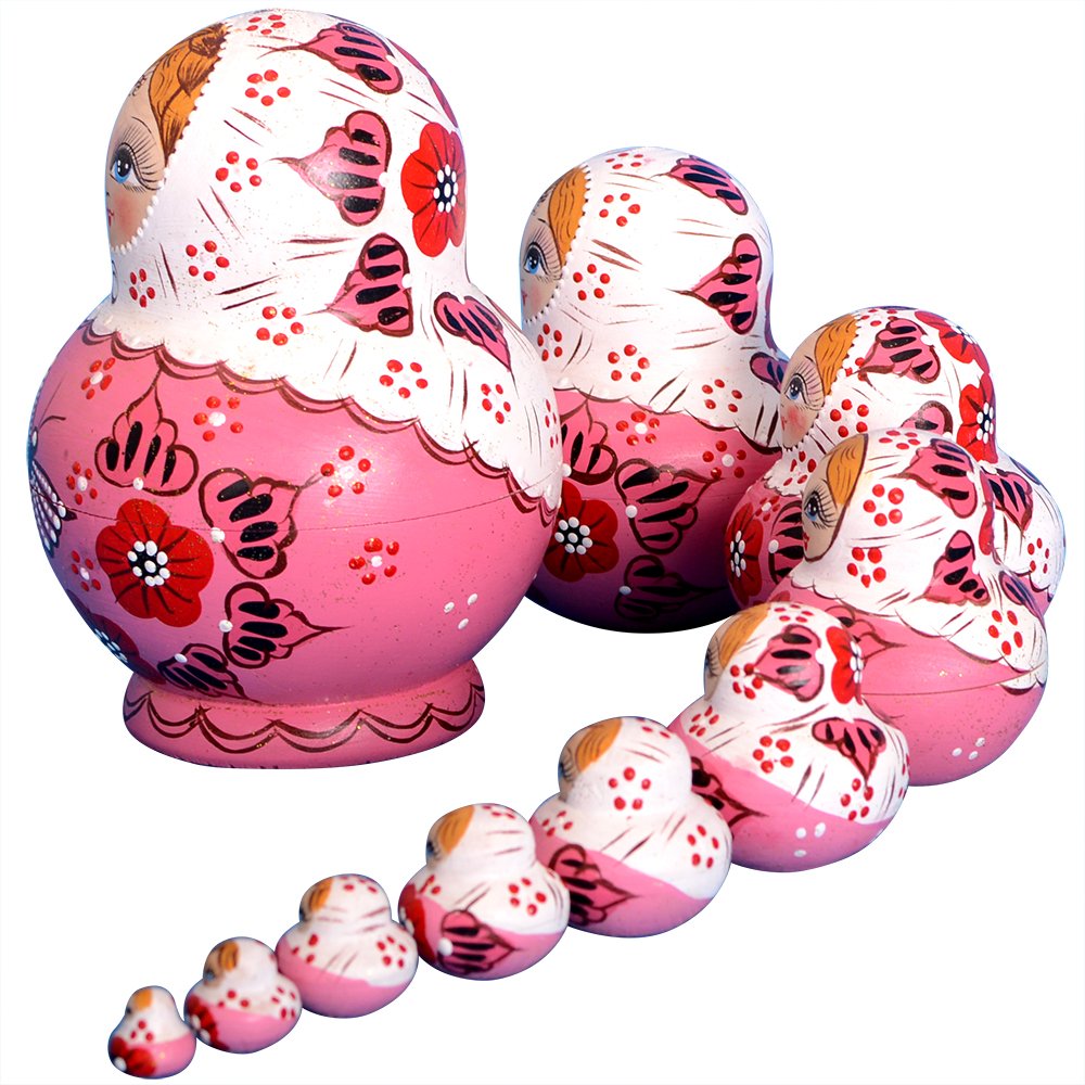 YAKELUS nesting doll set doubles as charm storage for candies or small jewelry.