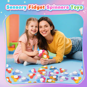 YAKHAN 48pcs pop fidget spinners classroom desk use for groups