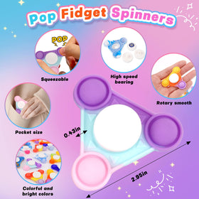 YAKHAN 48pcs pop fidget spinners spinning in hand for focus