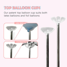 Includes balloons for a ready-to-decorate balloon column setup.