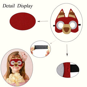 YALARY colorful puppy mask assortment for birthdays and events