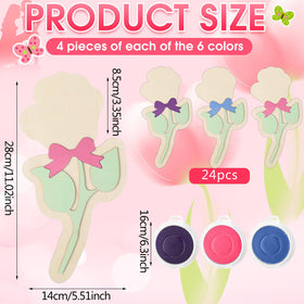 Yalikop Ink pads set in purple blue pink for quick, vibrant prints.