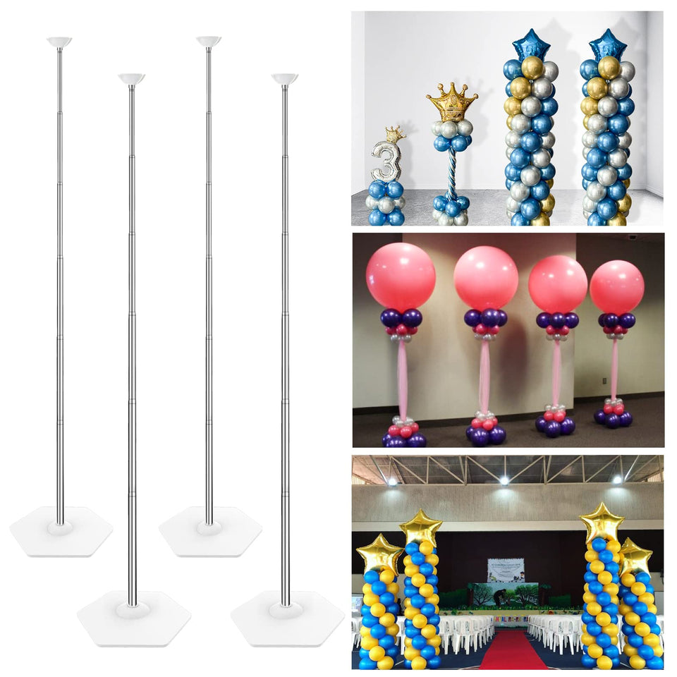 YALLOVE balloon column stand showing sturdy water base for stable displays