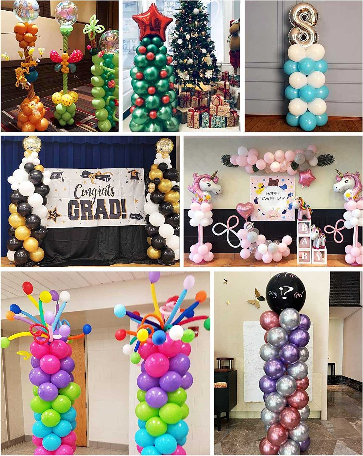 YALLOVE balloon column stand ready for party use with secure water base