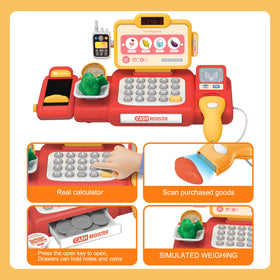 Yalujumb cash register with calculator for early math practice