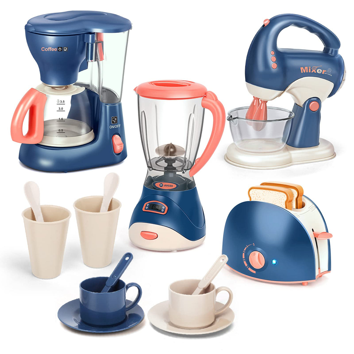 Yalujumb coffee maker with realistic light and sounds boosts imaginative pretend play.