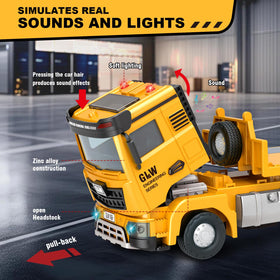 Yalujumb excavator toy featuring movable joints for lifelike digging motions