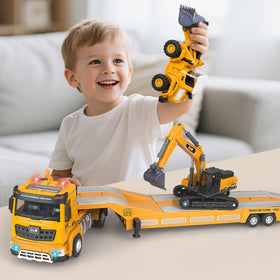 Yalujumb one-forty-scale construction vehicles set for realistic pretend work