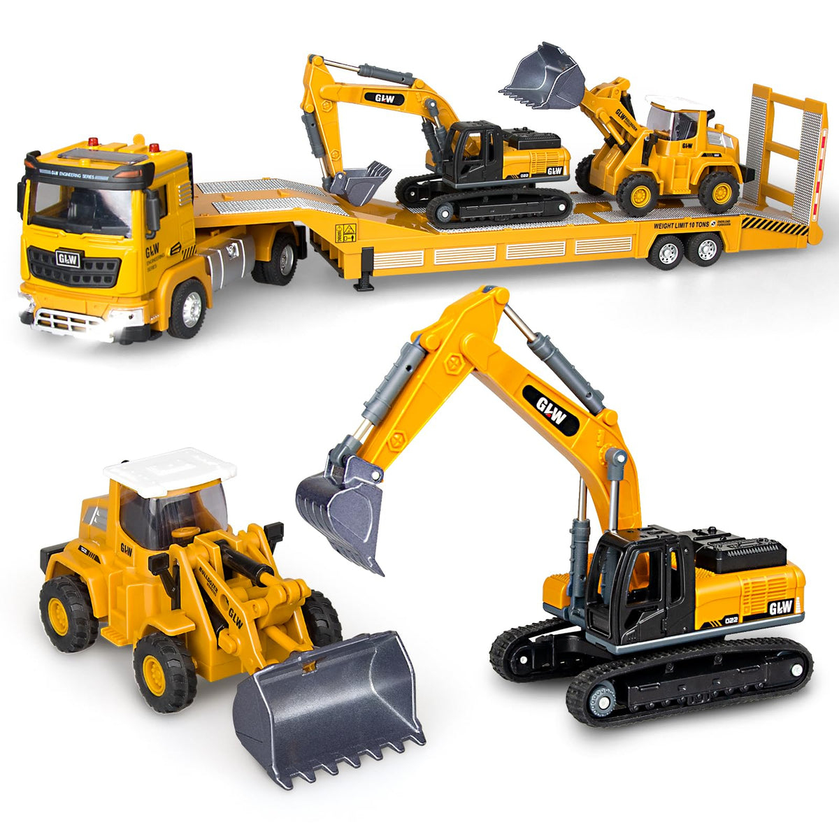 Yalujumb semi truck toy with realistic scale for immersive sandbox play